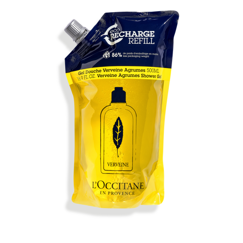 Bildanzeige 1/2 des Produkts Öko-Nachfüllpackung Sommer-Verbene Duschgel 500 ml | L’Occitane en Provence