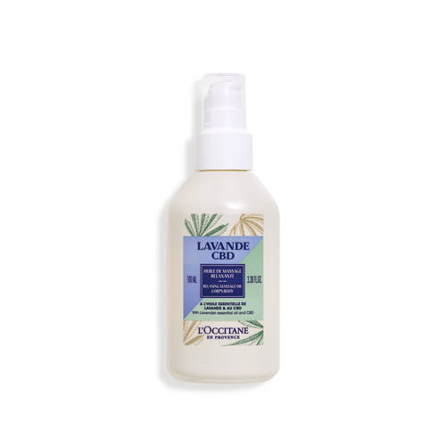 Bildanzeige 1/2 des Produkts Lavendel CBD Entspannendes Massageöl 100 ml | L’Occitane en Provence