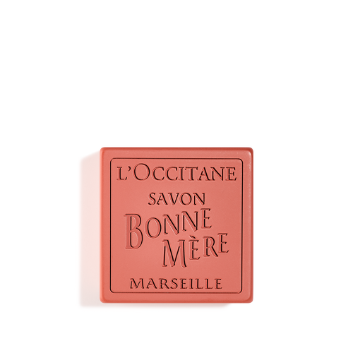 Affichage de l’image 1/2 du produit Savon Solide Rhubarbe & Basilic - Bonne Mère 100 g | L’Occitane en Provence