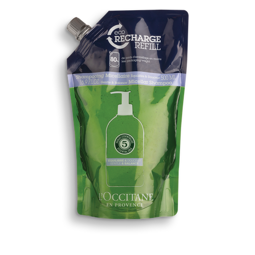 Bildanzeige 1/1 des Produkts Öko-Nachfüllpackung Sanfte Balance Shampoo 500 ml | L’Occitane en Provence