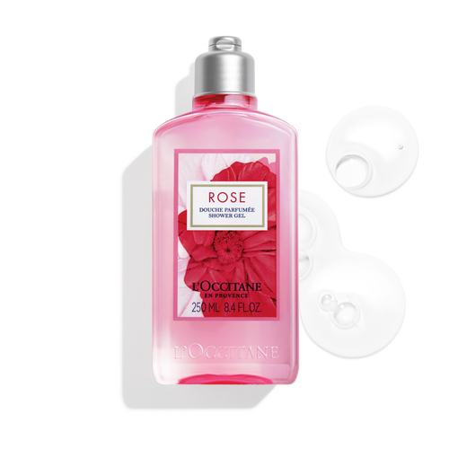 Affichage de l’image 1/3 du produit Gel Douche parfumée à la Rose 250ml 250 ml | L’Occitane en Provence