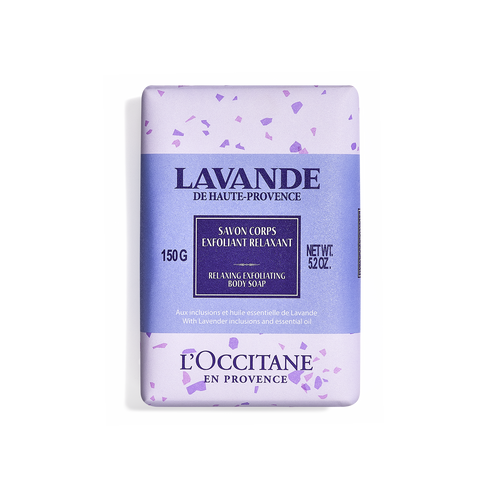 Vedi 1/2 il prodotto Sapone corpo esfoliante e rilassante Lavanda 150 g | L’Occitane en Provence