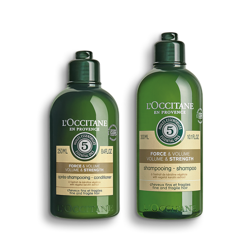 Bildanzeige 1/1 des Produkts Duo Kraft & Volumen Shampoo und Haarspülung  | L’Occitane en Provence