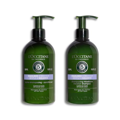Weergave afbeelding 1/1 van product Duo Aromachology Gentle & Balanced Shampoo en Conditioner  | L’Occitane en Provence