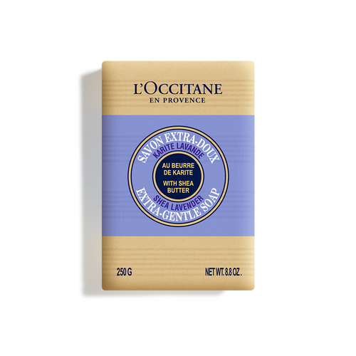 Vista 1/3 de Jabón Extra-Suave Karité Lavanda 250 g 250 g | L’Occitane en Provence