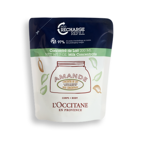 Ver a imagem 1/1 do produto Eco-recarga Concentrado de Leite com Amêndoas da Provença 200 ml | L’Occitane en Provence