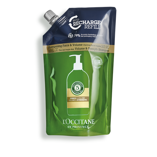 Bildanzeige 1/1 des Produkts Öko-Nachfüllpackung Aromachologie Kraft & Volumen Shampoo 500ml 500 ml | L’Occitane en Provence